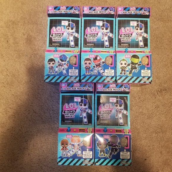 L.O.L. Surprise! Boys Arcade Heroes - Set of 5 (LOL Surprise) - Picture 2 of 4